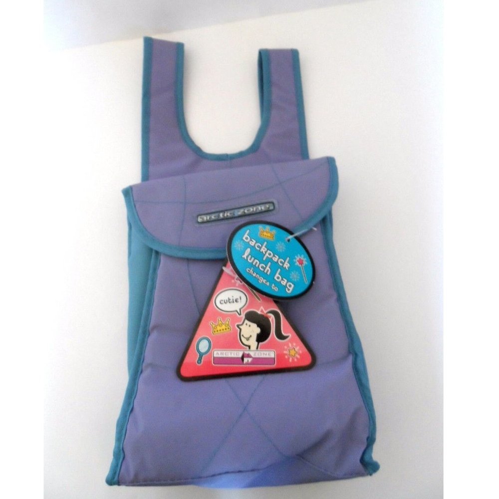 New Arctic Zone Sholder Bag Changes to Backpack Lunch Bag - Purple